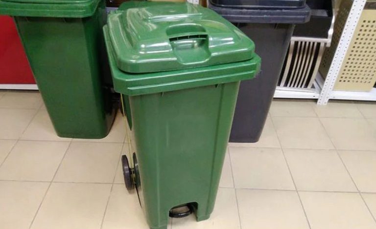 Бак для мусора 120 л с крышкой на колесах: описание, характеристики